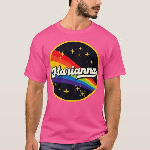 Marianna Regenbogen im Weltraum im Vintage-Stil T-Shirt