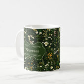 Marianne Dark Daisy Floral Kaffeetasse (Vorderseite Links)