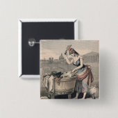 Marianne die Königin der Washerwomen Button (Vorne & Hinten)