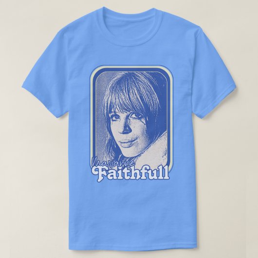 Marianne Faithfull Retro 60er Ästhetische Gestaltu T-Shirt (Design vorne)