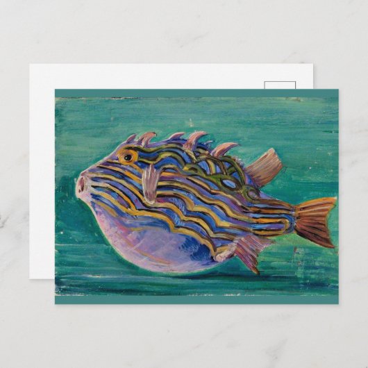 Marianne North - Exotic Fish Postkarte (Vorne/Hinten)