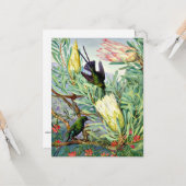 Marianne North - Honigblumen und Honeysuckers Karte (Vorderseite/Rückseite Beispiel)