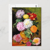 Marianne North - Japanisch Chrysanthemums Postkarte (Vorne/Hinten)