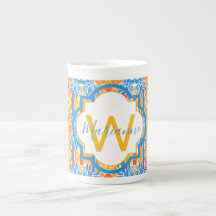 Marianne Orange- und Blaue Mosaiktasse