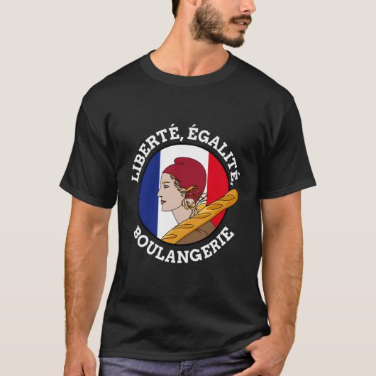 Marianne von der französischen Revolution am Natio T-Shirt (Vorderseite)