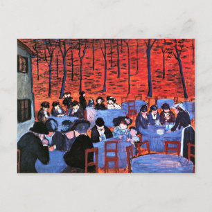 Marianne von Werefkin - Biergarten Postkarte