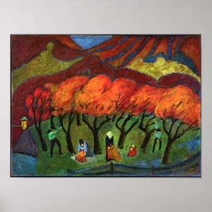 Marianne von Werefkin - Fruchternte im Berg Poster