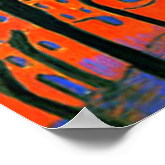 Marianne von Werefkin - Rote Stadt Poster (Ecke)