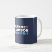 Marianne Williamson für Präsident 2024 Kaffeetasse (VorderseiteRechts)