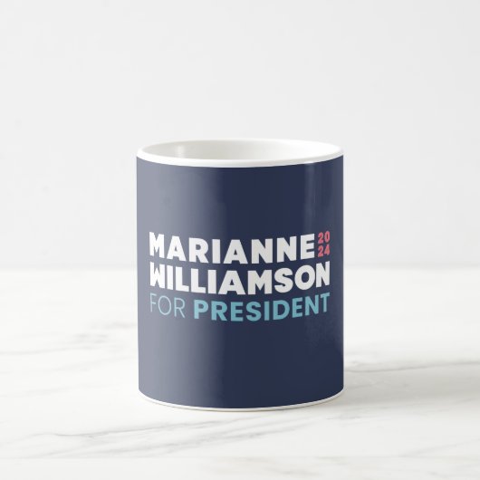 Marianne Williamson für Präsident 2024 Kaffeetasse (Mittel)