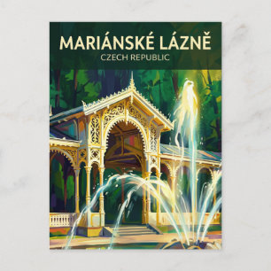 Mariánské Lázně Tschechien Postkarte