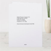 Marias Blumen .... Karte   (Rückseite)