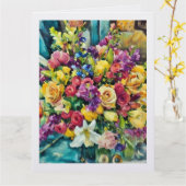 Marias Blumen .... Karte   (Gelbe Blume)