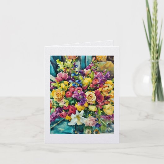 Marias Blumen .... Karte   (Vorderseite)
