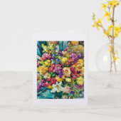 Marias Blumen .... Karte   (Gelbe Blume)