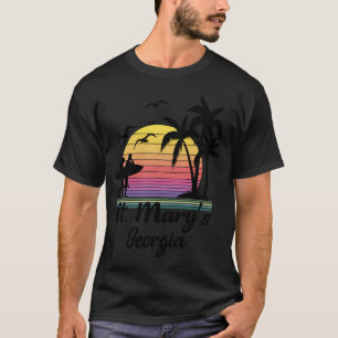 Marias georgisches Seebad Retro Sunset T-Shirt