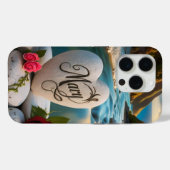 Marias Herzstein Sonnenuntergang Case-Mate iPhone Hülle (Rückseite (Horizontal))