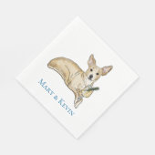 Marias Hund Napkins chiwawa Serviette (Ecke)