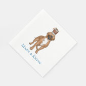 Marias Hund Napkins Pillbull Serviette (Ecke)