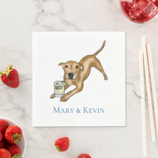 Marias Hund Serviette (Beispiel)