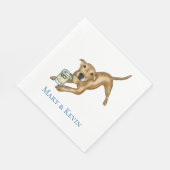 Marias Hund Serviette (Ecke)