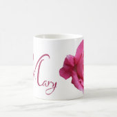 Marias Name Rosa Rosa Blume boho Kaffeetasse (Mittel)