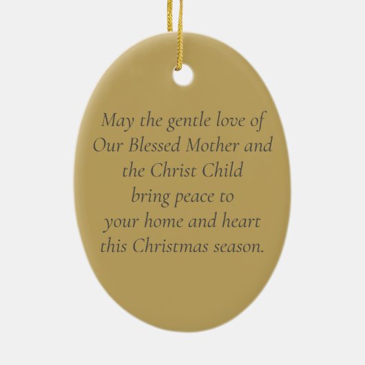 Marias Weihnachten Keramik Ornament (Hinten)