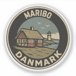 Maribo, Dänemark Danmark Aufkleber