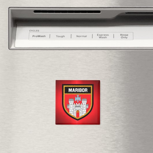 Maribor Flag Magnet (In Situ (Geschirrspüler))
