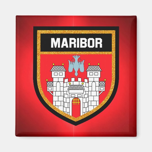 Maribor Flag Magnet (Vorne)