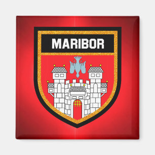 Maribor-Flagge Magnet