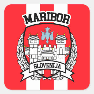 Maribor Quadratischer Aufkleber