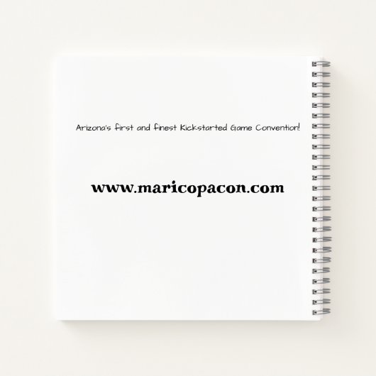 MaricopaCon 2023 Notebook (Dan Smith Edition) Notizblock (Rückseite)