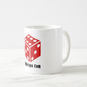 MaricopaCon-Tasse (Dice-Logo) Kaffeetasse (VorderseiteRechts)