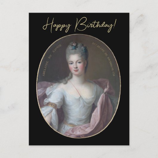 Marie Adélaïde de Savoie Happy Birthday Postkarte (Vorderseite)