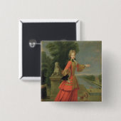 Marie-Adelaide De Savoie im Jagd-Kleid Button (Vorne & Hinten)