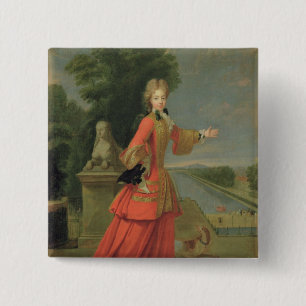 Marie-Adelaide De Savoie im Jagd-Kleid Button