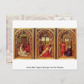 Marie Altar Triptych von Rogier Van der Weyden Postkarte (Vorne/Hinten)