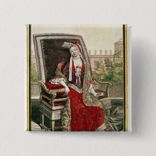 Marie-Anne Mancini Herzogin der Fleischbrühe Button (Vorderseite)