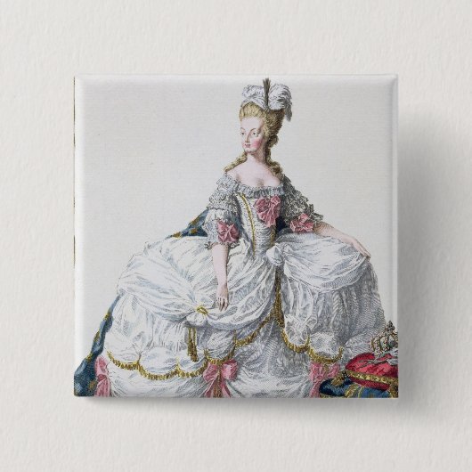 Marie Antoinette (1752-93) von 'Receuil DES Estam Button (Vorderseite)