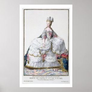 Marie Antoinette (1752-93) von "Receuil des Estam Poster