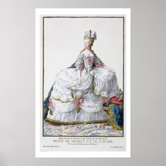 Marie Antoinette (1752-93) von "Receuil des Estam Poster (Vorne)