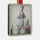 Marie Antoinette (1752-93) von 'Receuil DES Estam Silbernes Ornament (Rechts)