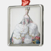 Marie Antoinette (1752-93) von 'Receuil DES Estam Silbernes Ornament (Links)