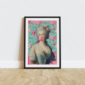 Marie Antoinette Altered Art Modern Trendy Poster