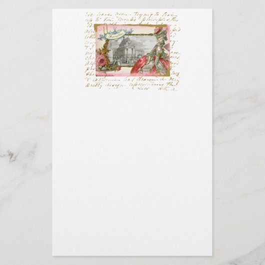 Marie Antoinette am Briefpapier (Vorderseite)