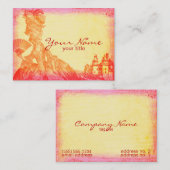 Marie Antoinette an den Visitenkarte (Vorne/Hinten)