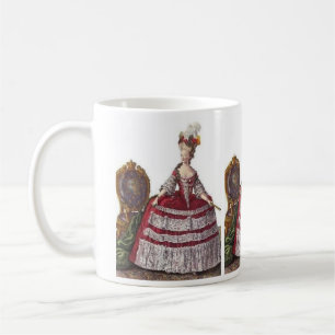 MARIE ANTOINETTE AN DER METHODE KAFFEETASSE