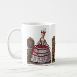 MARIE ANTOINETTE AN DER METHODE KAFFEETASSE