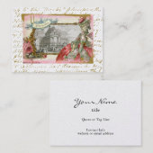 Marie Antoinette an der Versaille Visitenkarte (Vorne/Hinten)